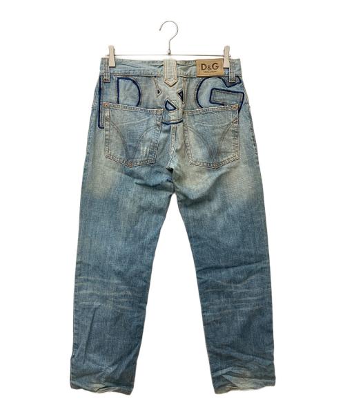 DOLCE & GABBANA（ドルチェ＆ガッバーナ）DOLCE & GABBANA (ドルチェ＆ガッバーナ) embroidery denim ブルー サイズ:32の古着・服飾アイテム