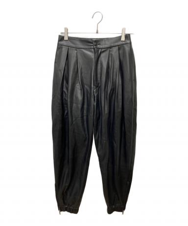 中古・古着通販】lot holon (ロット ホロン) フェイクレザーパンツ