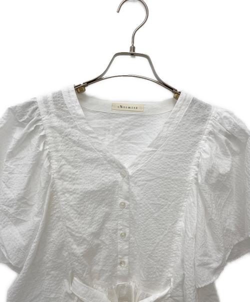 INTIMITE（アンティミテ）INTIMITE (アンティミテ) フリルチュニック ホワイト サイズ:Ｆの古着・服飾アイテム