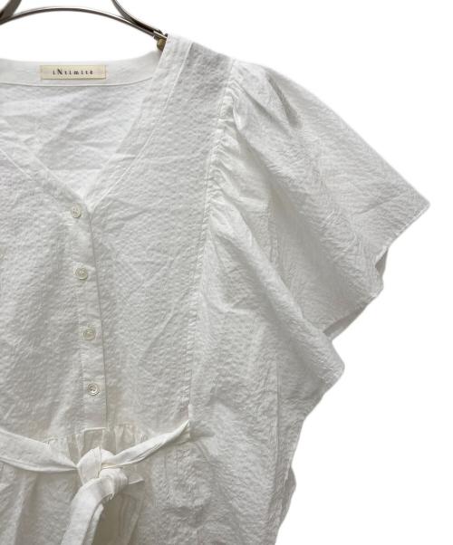INTIMITE（アンティミテ）INTIMITE (アンティミテ) フリルチュニック ホワイト サイズ:Ｆの古着・服飾アイテム