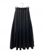 NOISE MAKERノイズメーカー）の古着「サイドラインジャージスカート NMA3-LS38」｜ブラック