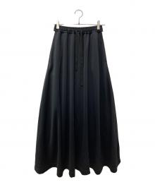 NOISE MAKER（ノイズメーカー）の古着「サイドラインジャージスカート 	NMA3-LS38」｜ブラック