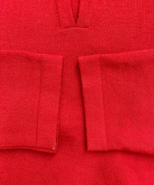 Salvatore Ferragamo（サルヴァトーレ フェラガモ）Salvatore Ferragamo (サルヴァトーレ フェラガモ) ニット レッド サイズ:Mの古着・服飾アイテム