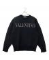 VALENTINO（ヴァレンティノ）の古着「ロゴメッシュスウェット」｜ブラック