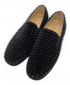 Christian Louboutinクリスチャン・ルブタン）の古着「スタッズスリッポン」｜ブラック
