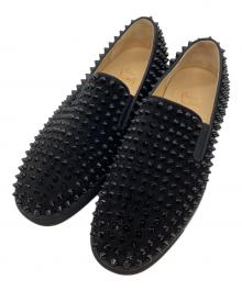 Christian Louboutin（クリスチャン・ルブタン）の古着「スタッズスリッポン」｜ブラック