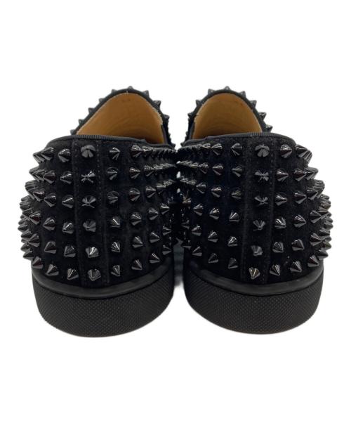 Christian Louboutin（クリスチャン・ルブタン）Christian Louboutin (クリスチャン・ルブタン) スタッズスリッポン ブラック サイズ:41の古着・服飾アイテム