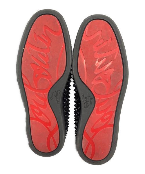 Christian Louboutin（クリスチャン・ルブタン）Christian Louboutin (クリスチャン・ルブタン) スタッズスリッポン ブラック サイズ:41の古着・服飾アイテム