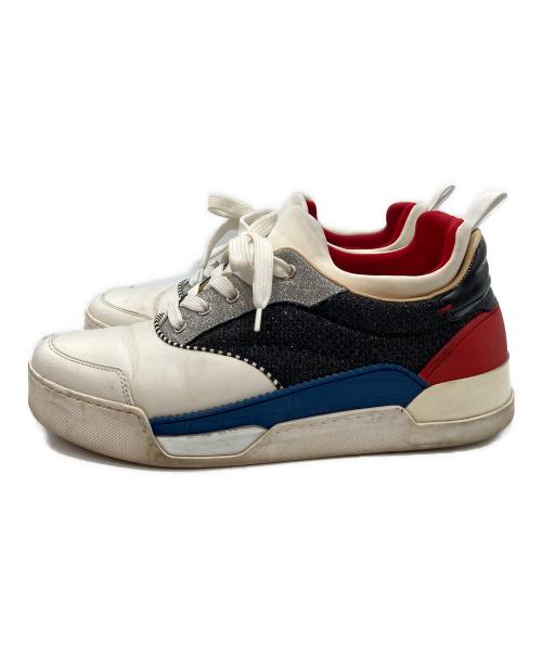 Christian Louboutin（クリスチャン・ルブタン）Christian Louboutin (クリスチャン・ルブタン) ローカットスニーカー ホワイト サイズ:401/2の古着・服飾アイテム