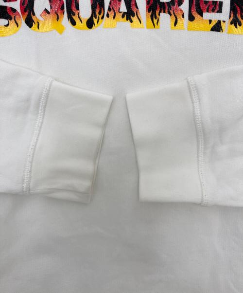 DSQUARED2（ディースクエアード）DSQUARED2 (ディースクエアード) ロゴパーカー ホワイト サイズ:XXLの古着・服飾アイテム