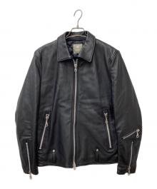 nano&co（ナノアンドコー）の古着「SHEEP LEATHER ライダースジャケット」｜ブラック