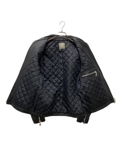 nano&co（ナノアンドコー）nano&co (ナノアンドコー) SHEEP LEATHER ライダースジャケット ブラック サイズ:Lの古着・服飾アイテム