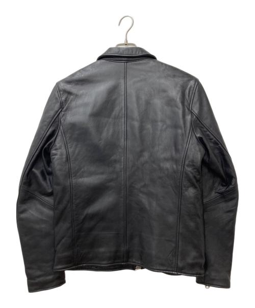 nano&co（ナノアンドコー）nano&co (ナノアンドコー) SHEEP LEATHER ライダースジャケット ブラック サイズ:Lの古着・服飾アイテム