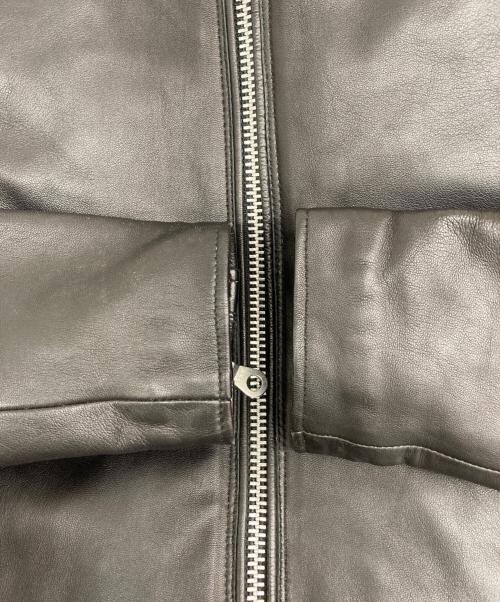 nano&co（ナノアンドコー）nano&co (ナノアンドコー) SHEEP LEATHER ライダースジャケット ブラック サイズ:Lの古着・服飾アイテム