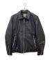 nano&co（ナノアンドコー）の古着「SHEEP LEATHER ライダースジャケット」｜ブラック