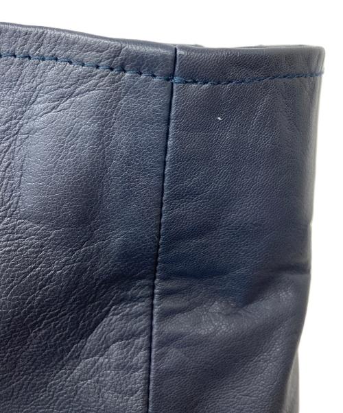 JOURNAL STANDARD relume（ジャーナルスタンダード レリューム）JOURNAL STANDARD relume (ジャーナルスタンダード レリューム) ゴートレザーシングルライダースジャケット ネイビー サイズ:Mの古着・服飾アイテム