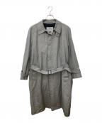 Aquascutumアクアスキュータム）の古着「チェックバルマカーンコート」｜グレー