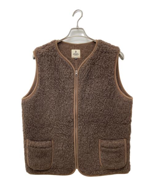COLD BREAKER（コールド ブレーカー）COLD BREAKER (コールド ブレーカー) ボアベスト ブラウン サイズ:Lの古着・服飾アイテム