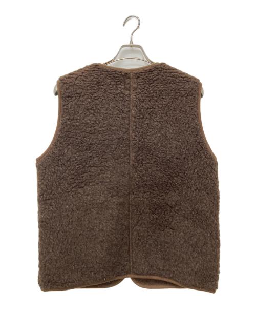 COLD BREAKER（コールド ブレーカー）COLD BREAKER (コールド ブレーカー) ボアベスト ブラウン サイズ:Lの古着・服飾アイテム