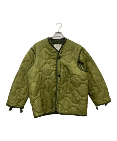 MILITARY（ミリタリー）MILITARY (ミリタリー) キルティングライナージャケット オリーブ サイズ:Mの古着・服飾アイテム