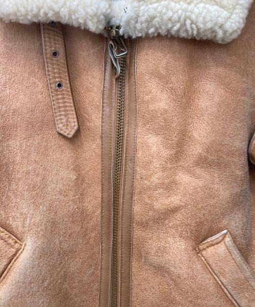 AVIREX（アヴィレックス）AVIREX (アヴィレックス) ムートンジャケット ベージュ サイズ:S（36）の古着・服飾アイテム