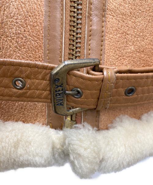 AVIREX（アヴィレックス）AVIREX (アヴィレックス) ムートンジャケット ベージュ サイズ:S（36）の古着・服飾アイテム