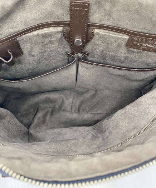 PELLE MORBIDA（ペッレモルビダ）PELLE MORBIDA (ペッレモルビダ) キャピターノ ブリーフケース ネイビーの古着・服飾アイテム