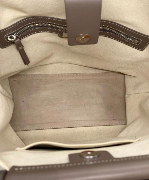 IACUCCI（イアクッチ）IACUCCI (イアクッチ) SORBETTO キャンバストートバッグ ベージュの古着・服飾アイテム