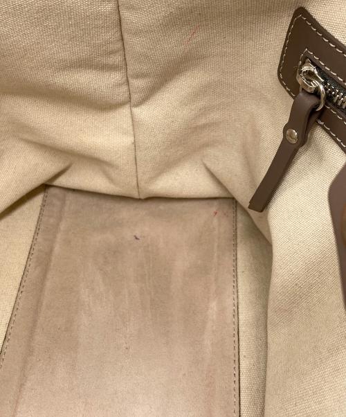 IACUCCI（イアクッチ）IACUCCI (イアクッチ) SORBETTO キャンバストートバッグ ベージュの古着・服飾アイテム