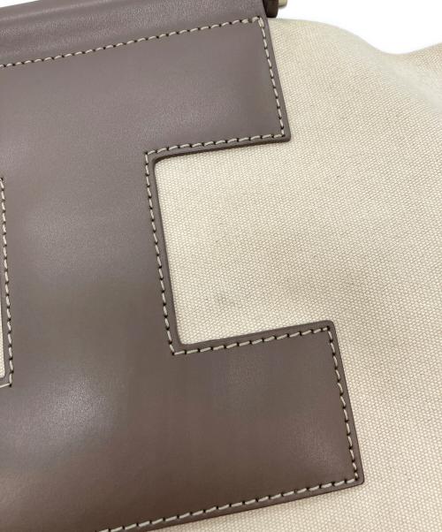 IACUCCI（イアクッチ）IACUCCI (イアクッチ) SORBETTO キャンバストートバッグ ベージュの古着・服飾アイテム