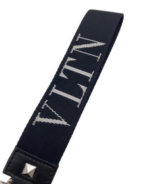 VALENTINO GARAVANI（ヴァレンティノ・ガラヴァーニ）VALENTINO GARAVANI (ヴァレンティノ・ガラヴァーニ) VLTNロゴキーリング ブラックの古着・服飾アイテム