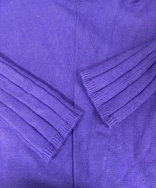 UN3D.（アンスリード）UN3D. (アンスリード) アームウォーマーニットワンピース パープル サイズ:36の古着・服飾アイテム