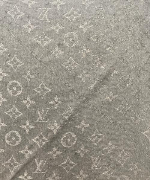LOUIS VUITTON（ルイ ヴィトン）LOUIS VUITTON (ルイ ヴィトン) モノグラムシルクウールストール 402336 ブラックの古着・服飾アイテム