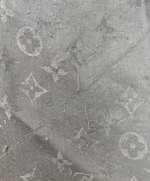 LOUIS VUITTON（ルイ ヴィトン）LOUIS VUITTON (ルイ ヴィトン) モノグラムシルクウールストール 402336 ブラックの古着・服飾アイテム