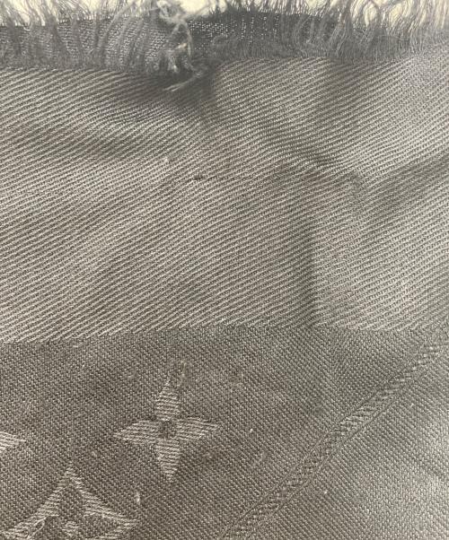 LOUIS VUITTON（ルイ ヴィトン）LOUIS VUITTON (ルイ ヴィトン) モノグラムシルクウールストール 402336 ブラックの古着・服飾アイテム