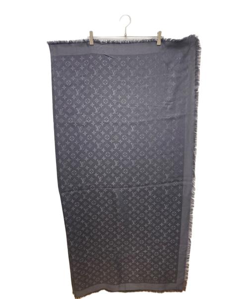 LOUIS VUITTON（ルイ ヴィトン）LOUIS VUITTON (ルイ ヴィトン) モノグラム アントラシット シルクウールストール M74752 グレーの古着・服飾アイテム
