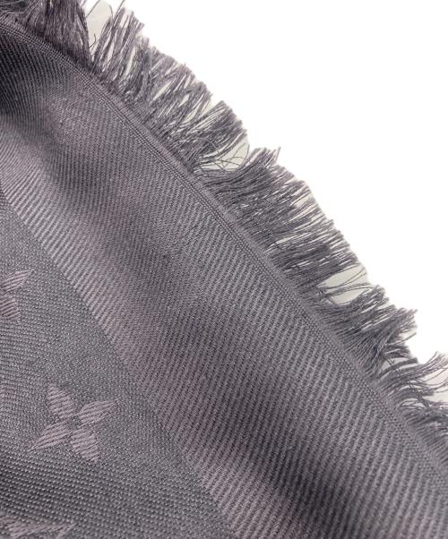 LOUIS VUITTON（ルイ ヴィトン）LOUIS VUITTON (ルイ ヴィトン) モノグラム アントラシット シルクウールストール M74752 グレーの古着・服飾アイテム