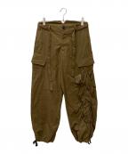 COMME des GARCONSコムデギャルソン）の古着「デザインカーゴパンツ」｜ブラウン