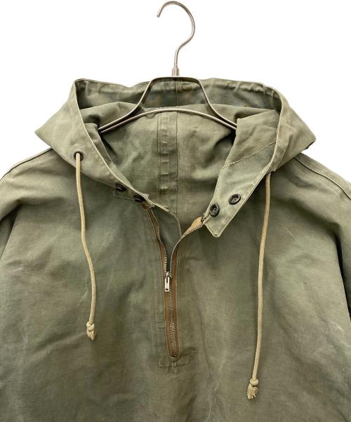 US ARMY（ユーエスアーミー）US ARMY (ユーエスアーミー) レインデッキハーフジップパーカー　NXs-8224 グリーン サイズ:MEDIUMの古着・服飾アイテム