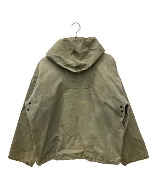US ARMY（ユーエスアーミー）US ARMY (ユーエスアーミー) レインデッキハーフジップパーカー　NXs-8224 グリーン サイズ:MEDIUMの古着・服飾アイテム