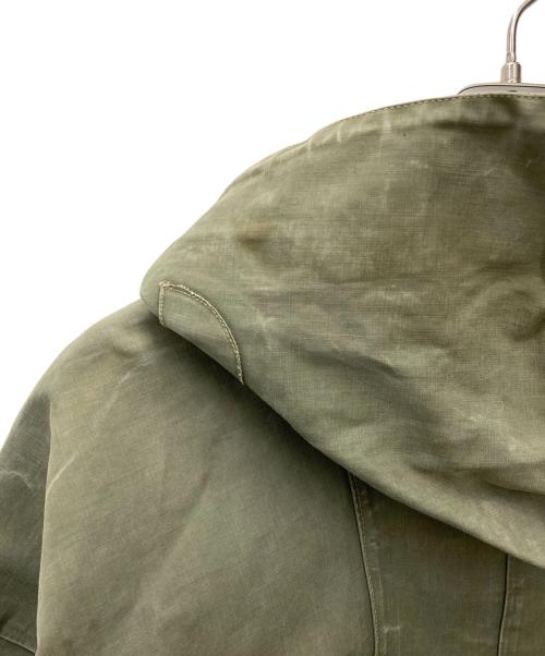 US ARMY（ユーエスアーミー）US ARMY (ユーエスアーミー) レインデッキハーフジップパーカー　NXs-8224 グリーン サイズ:MEDIUMの古着・服飾アイテム