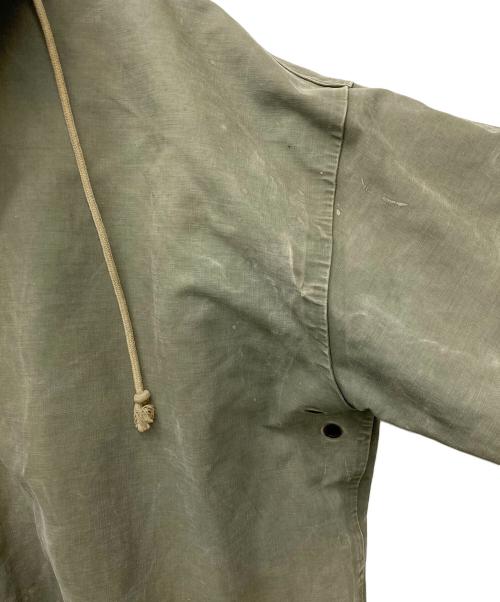 US ARMY（ユーエスアーミー）US ARMY (ユーエスアーミー) レインデッキハーフジップパーカー　NXs-8224 グリーン サイズ:MEDIUMの古着・服飾アイテム