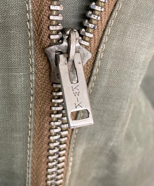 US ARMY（ユーエスアーミー）US ARMY (ユーエスアーミー) レインデッキハーフジップパーカー　NXs-8224 グリーン サイズ:MEDIUMの古着・服飾アイテム