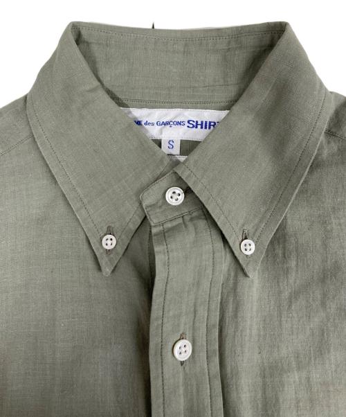 COMME des GARCONS SHIRT（コムデギャルソンシャツ）COMME des GARCONS SHIRT (コムデギャルソンシャツ) ボタンダウンシャツ 黄緑 サイズ:sの古着・服飾アイテム