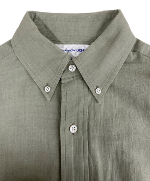 COMME des GARCONS SHIRT（コムデギャルソンシャツ）COMME des GARCONS SHIRT (コムデギャルソンシャツ) ボタンダウンシャツ 黄緑 サイズ:sの古着・服飾アイテム