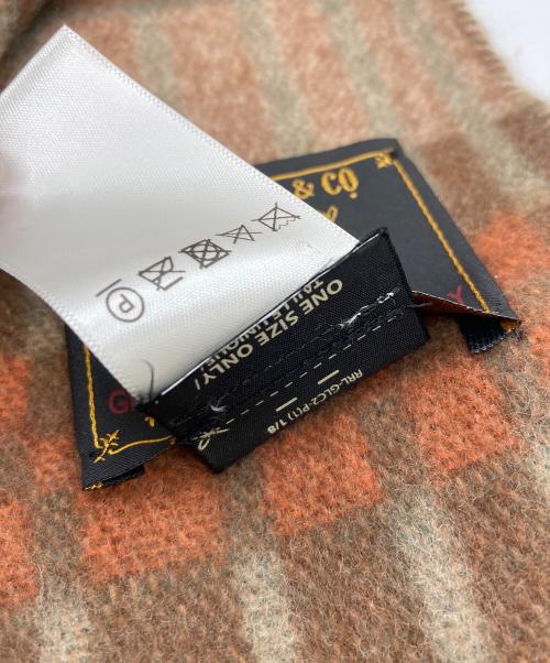 RRL（ダブルアールエル）RRL (ダブルアールエル) RUTLAND SCARF OBLONG WOOL Made in U.K.　417914830001 ブラウンの古着・服飾アイテム