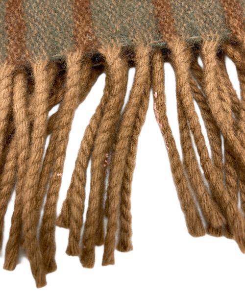 RRL（ダブルアールエル）RRL (ダブルアールエル) RUTLAND SCARF OBLONG WOOL Made in U.K.　417914830001 ブラウンの古着・服飾アイテム