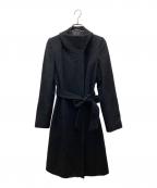 ANAYIアナイ）の古着「スタンドカラーカシミヤコート」｜ブラック