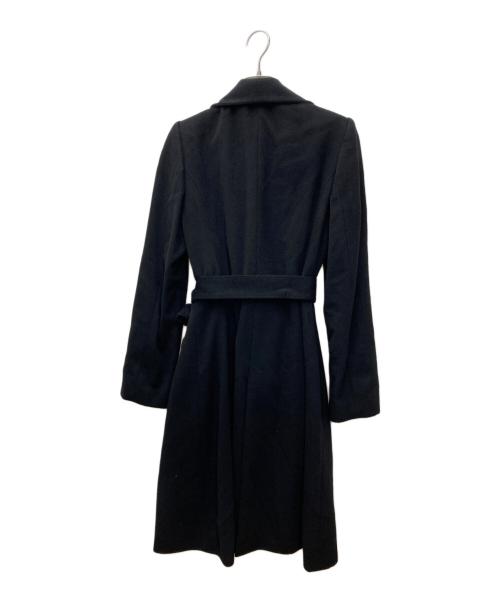 ANAYI（アナイ）ANAYI (アナイ) スタンドカラーカシミヤコート ブラック サイズ:38の古着・服飾アイテム