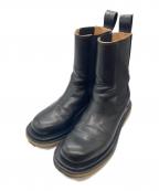 TODAYFULトゥデイフル）の古着「Leather Middle Boots」｜ブラック